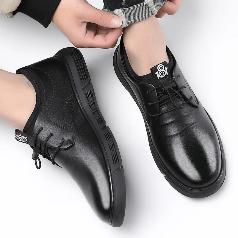 
 Гарантированное качество; Мужская кожаная обувь; Zapatos; Деловая повседневная кожаная обувь ручной работы  