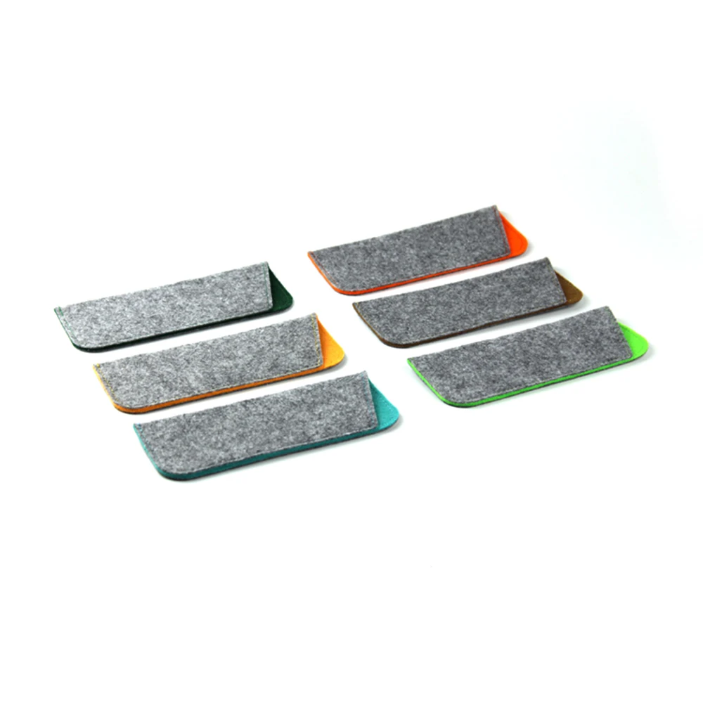 Custom Logo Travel Felt Soft Glasses Pouches Case Portable Eyeglasses Eyewear Packaging Sunglasses Pouch