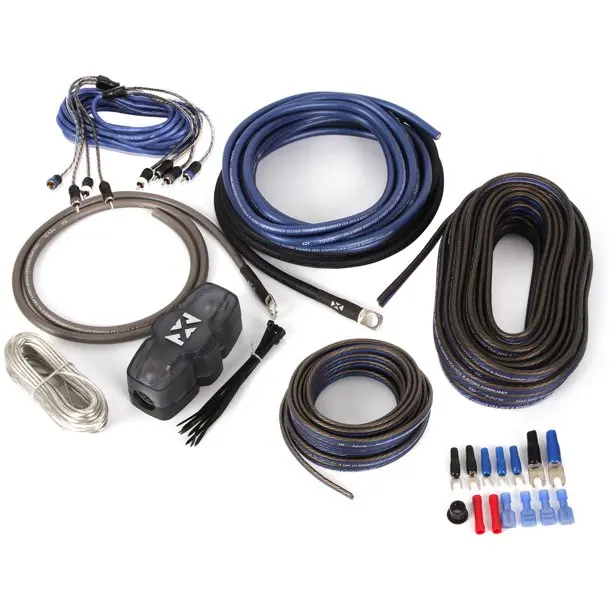 Manufacturer auto Amplifier Installation Wiring Kits 4GA Car Audio 0/4/8 gauge subwoofer AMP Wiring Kit