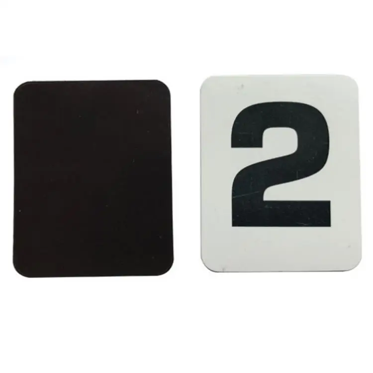 A large number of custom magnetic letters