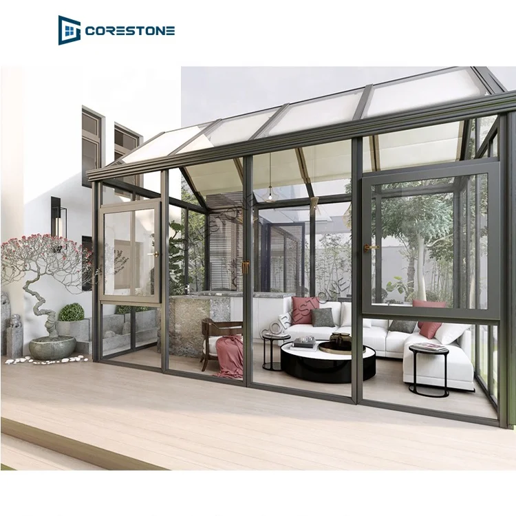 Modern Lean To Greenhouse Winter Garden
