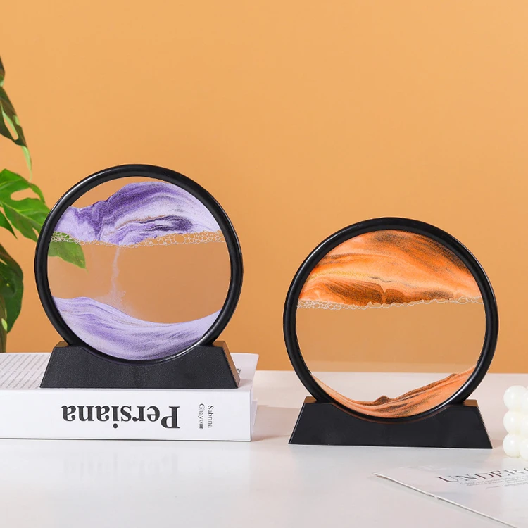 High-end Light Luxury Magic Sand Art Quicksand Painting Hourglass 3d Deep Sea Sandscape Quicksand Painting For Home Decor
