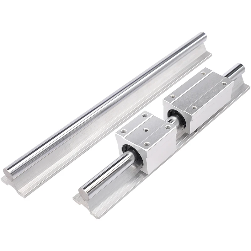 2pcs linear rail SBR16 100mm to 1550mm + 4 pcs SBR16UU linear bearing blocks for CNC parts 16mm linear guide