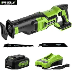 EVEWELLY Заводская розетка 20 в беспроводные электрические сабельные пилы для дерева