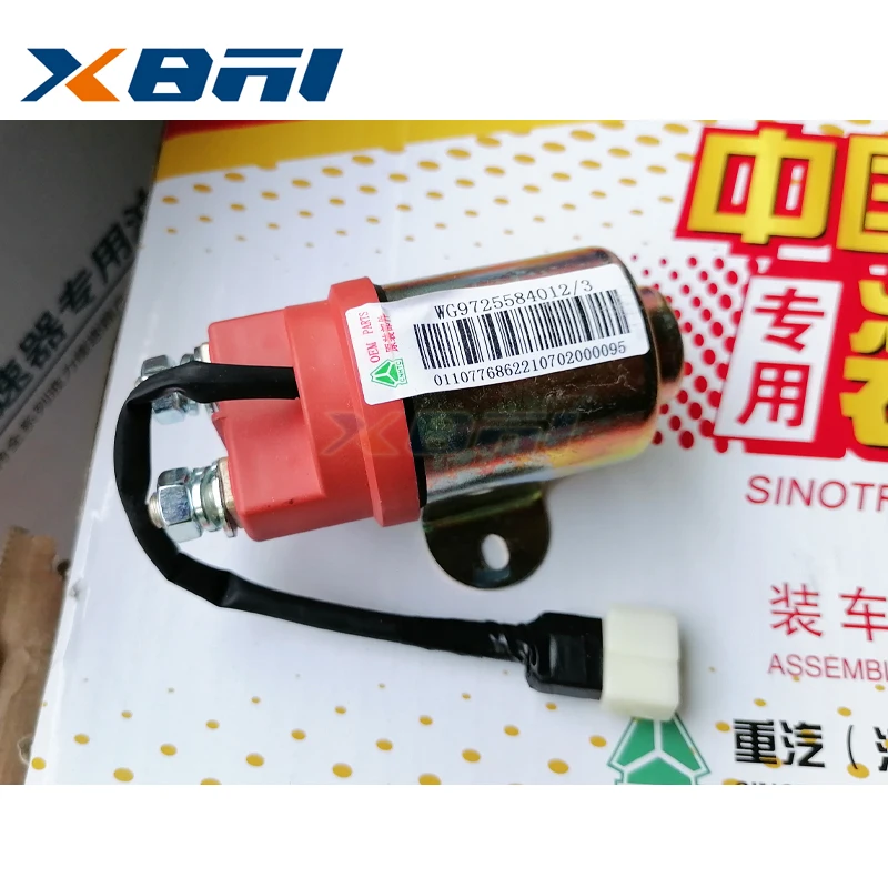 Original preheat relay for sitrak HOWO spare parts WG9725584012