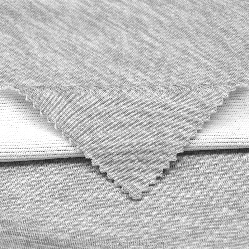 100% Polyester Eco-friendly Light Acid Wash Grey Heather French Terry Hoodie Stretch Knitted Sportswear for Girls Plain Style