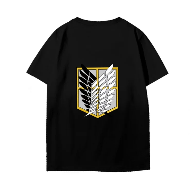 Attack on Titan shirt anime T-shirt round neck summer casual wholesale unisex cartoon print short sleeve