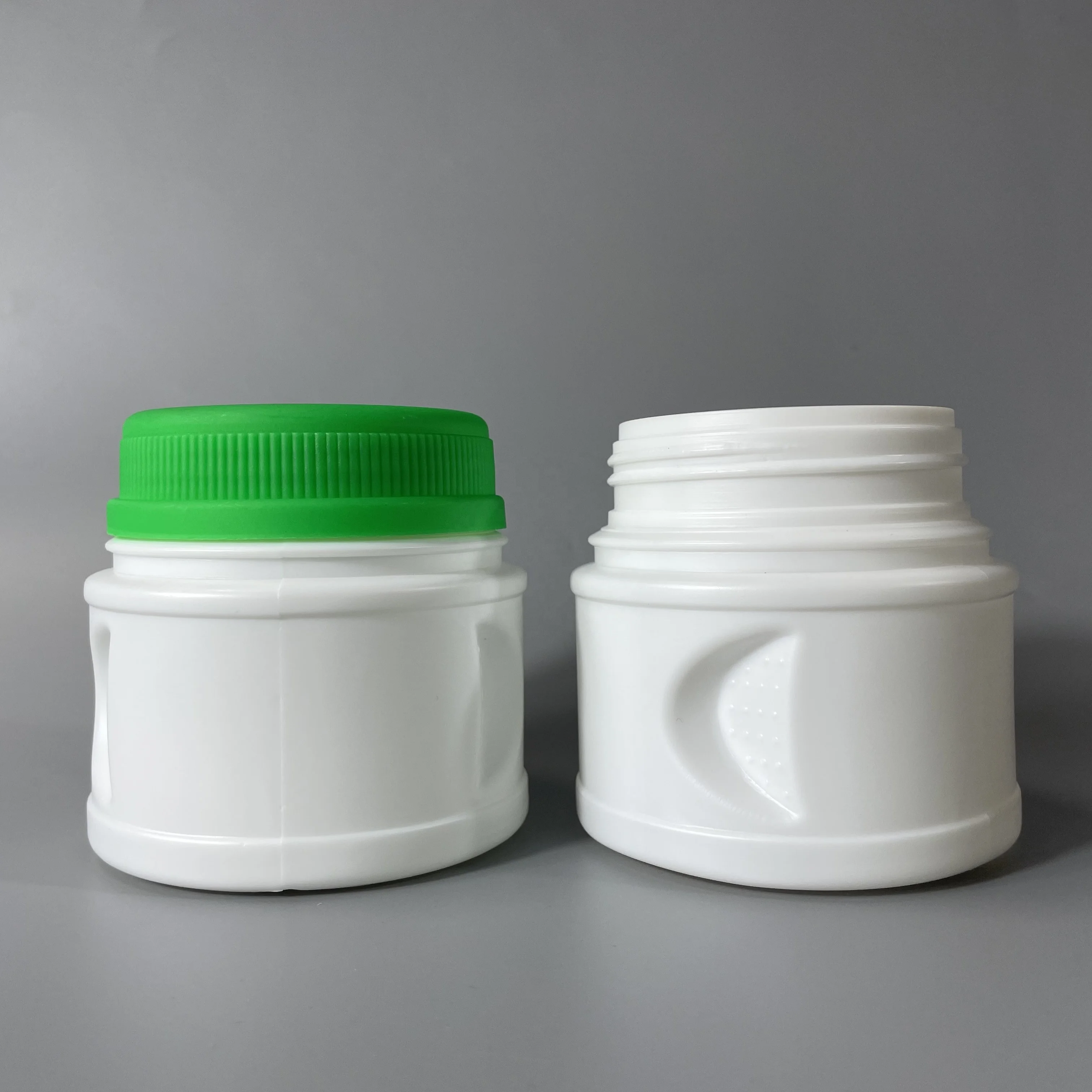 250ml Nutritional Supplement Containers HDPE Wide Mouth Plastic Sports Protein Powder Jar