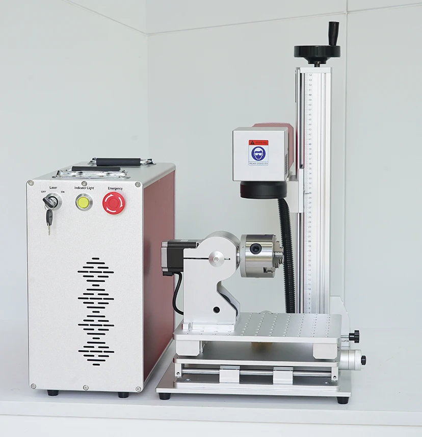 50w 60w 100w Smart Portable Laser Marking Machine For Wood Small Size Engraving Machine Carve On Silver Necklace Jewelry Metal