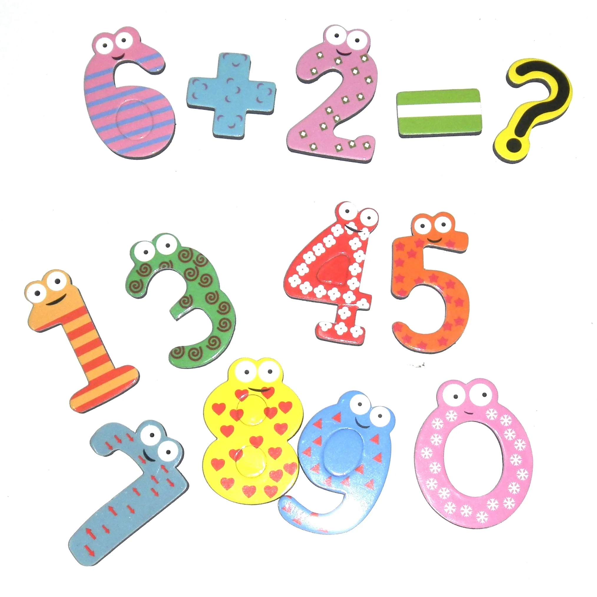 Educational DIY Toy magnetic Arabic numerals alphabet puzzle , kids Magnetic cute Numbers for Children