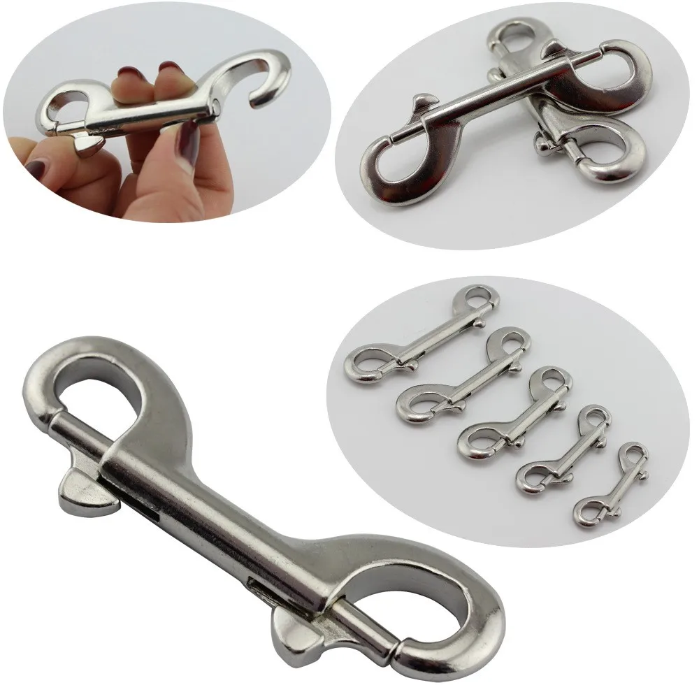 High Quality Grade Brass Zinc Alloy Stainless Steel Metal Double End Snap Hooks