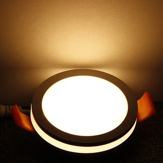2024 new isolated lamp 7w 12w 18w acrylic led panel light SMD recessed round led decorative lights indoor