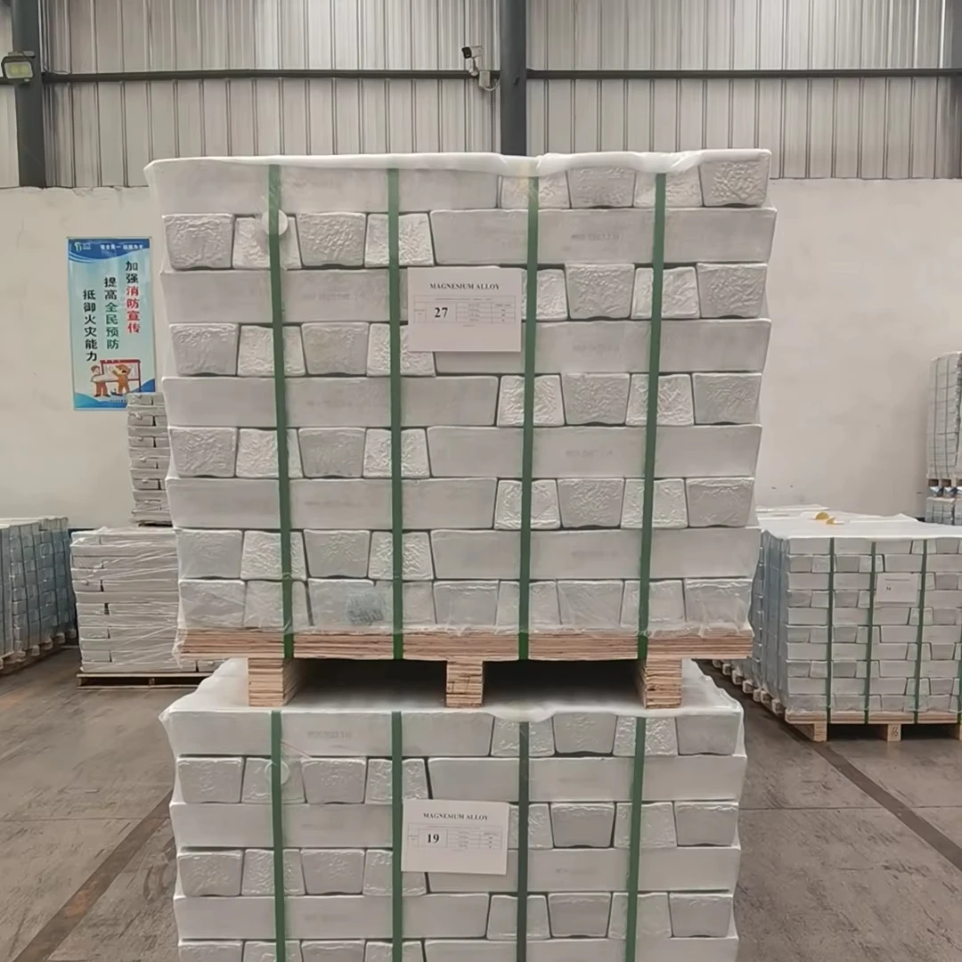 MICC Shape changes small Magnesium Alloy Ingot Three Types AZ91D AM60B AM50A Properties: Silvery white