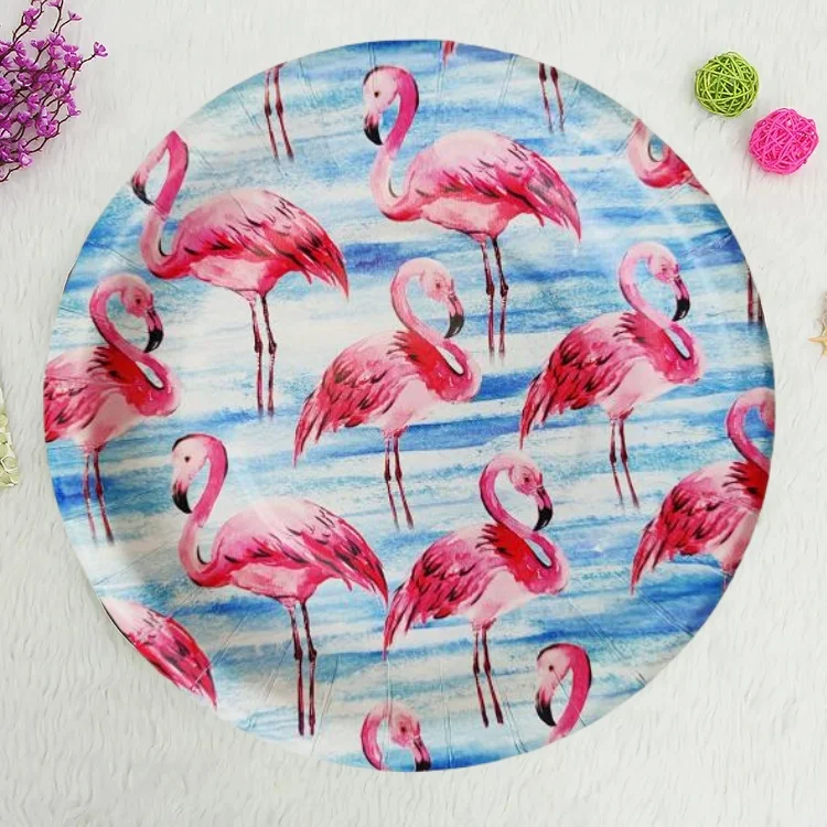Factory Hot Sale Disposable Printed Paper Plates Bowls For Party