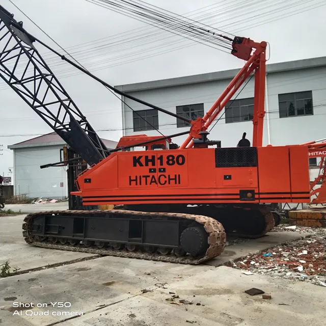 Marvelous Condition Used Crawler Crane Hitachi KH180 Original Japanese Production 50 Ton Construction Equipment Hitachi KH180