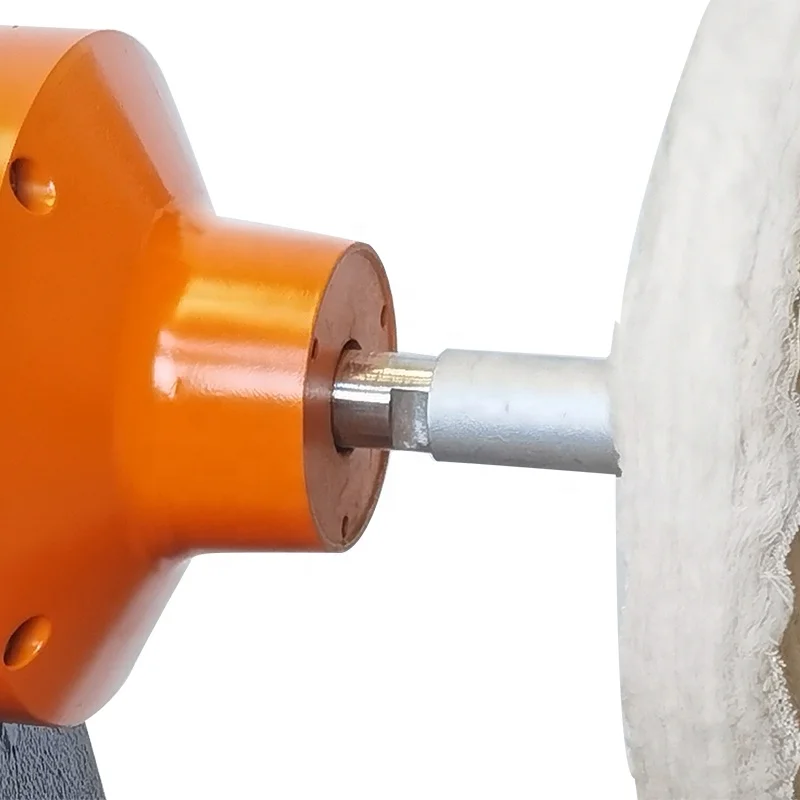 Durable extra long shaft wood metal plastic hardware rock 240V two speed bench mounted polisher