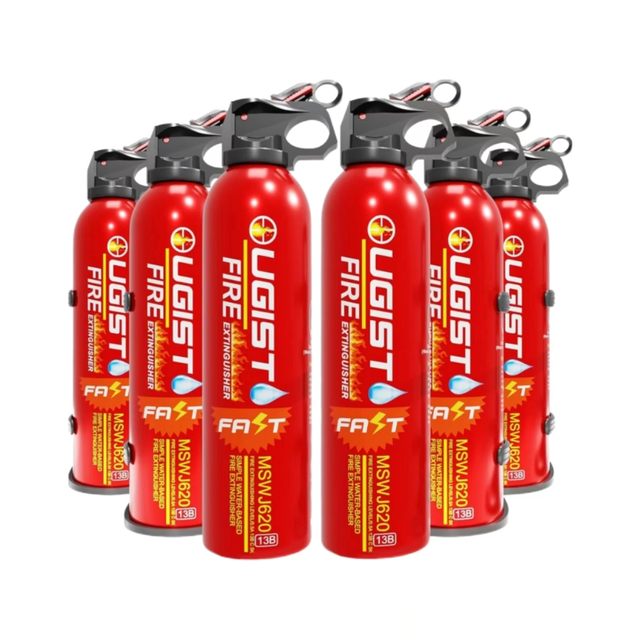 Cheap  Portable with Mount The House kitchen Ware House car  Negative Ion Water-Based 620ml  Aluminum Fire Extinguisher