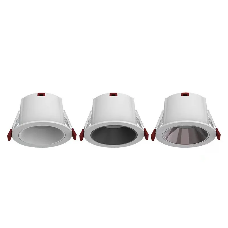 Anti Glare Aluminum 10W 20W ZigBee Downlight Adjustable 2700K-6500K Smart Recessed Light Tuya App Smart Controlled COB Spotlight