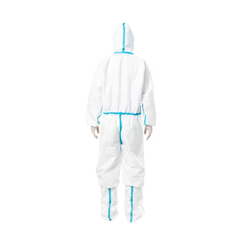 High Quality SMS Chemical Waterproof Suite Clothing Coverall Safety Protective Clothing Coverall