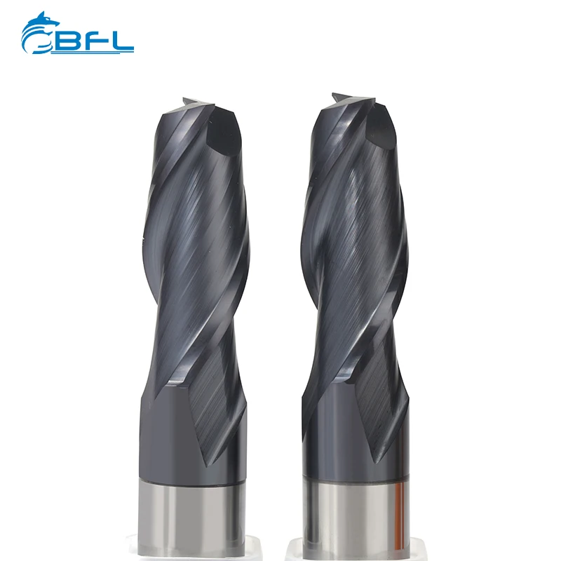 BF 2 Flute Flat  helic end mill mcd face milling cutter  tools for woodworking