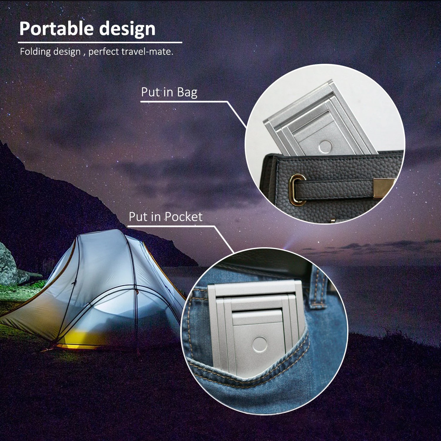 360 Degree Rotation Study Table Lamp Touch Dimmable Wireless Light Telescopic 3W 6500K Rechargeable Bed Lamp