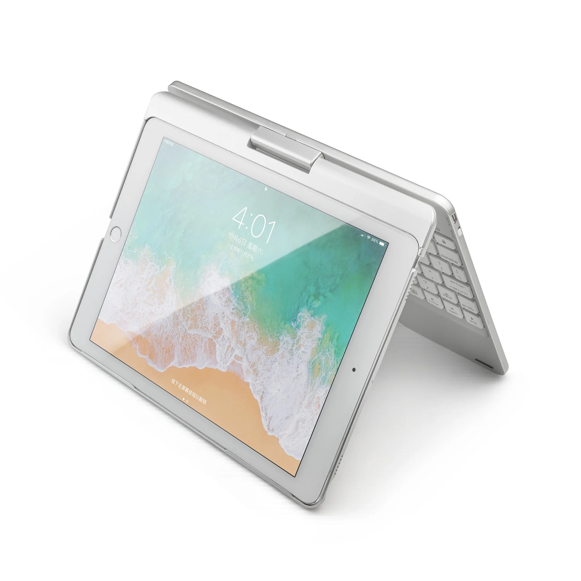 
Чехол для клавиатуры с вращением на 360 градусов, пластиковый чехол для беспроводной клавиатуры blueteeth для 9,7 дюймов 