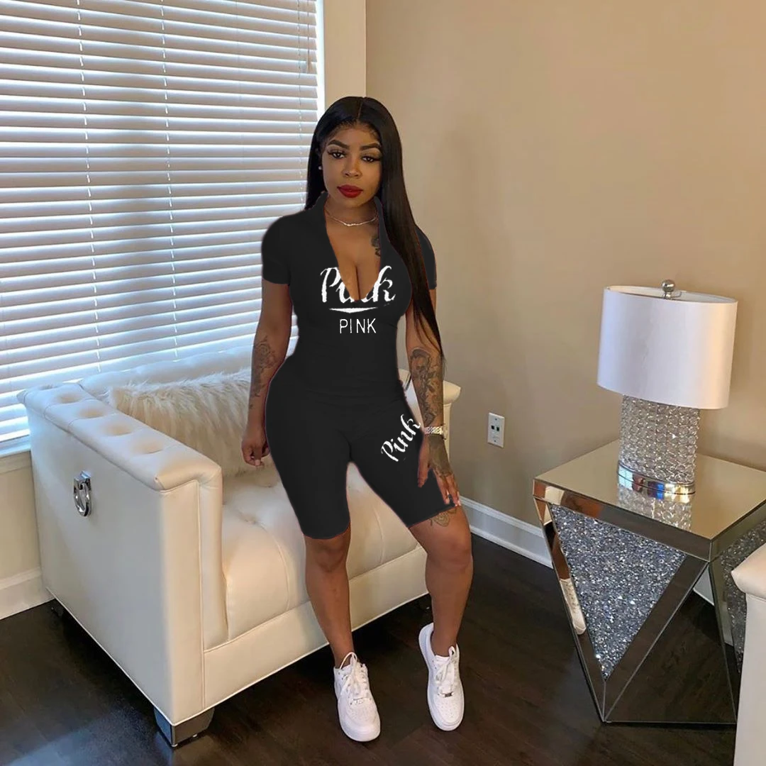 
DAN8811 Hot style printed casual sports jumpsuit is a hot seller in America and America in 2020 