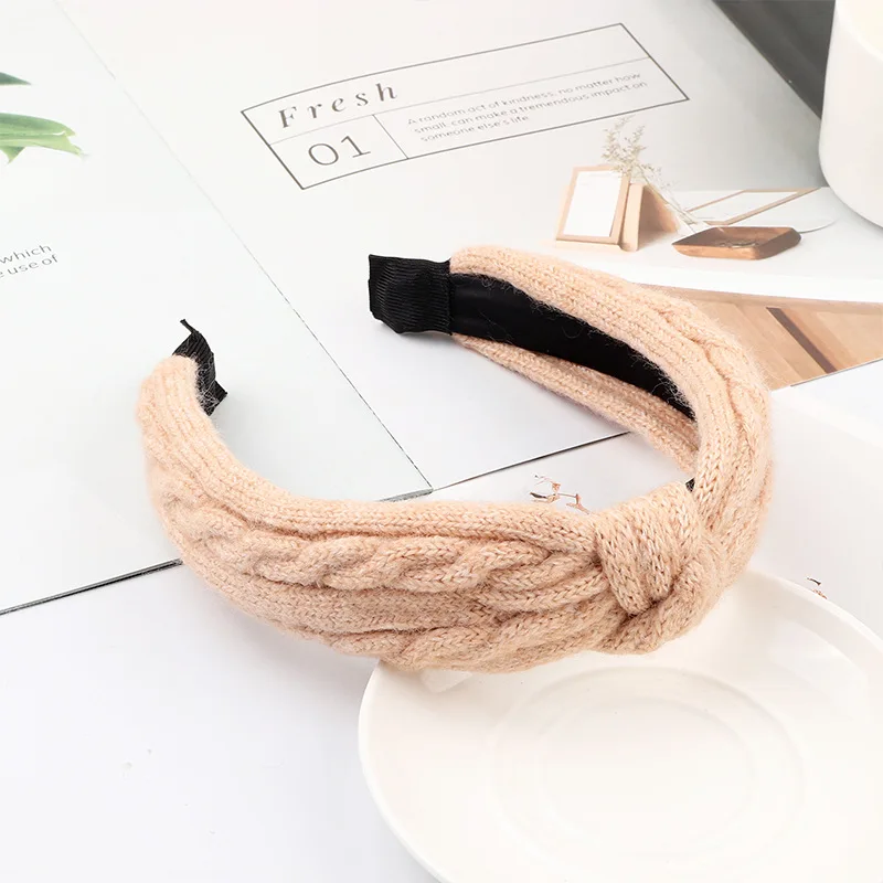 Заколка для волос в Корейском стиле, милая универсальная Нескользящая заколка в полоску с широким покрытием и бантом, аксессуар для волос принцессы