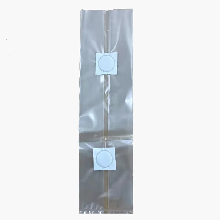 Two filter patches Size 13X 12X 50cm 0.2 Micron Filter 3 Mil Thick Polypropylene bag Mushroom grow bags with injection port