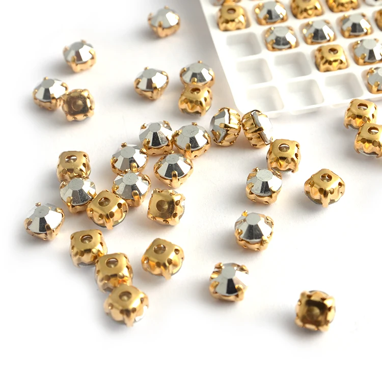 Стразы для пришивания стеклянные камни одежды