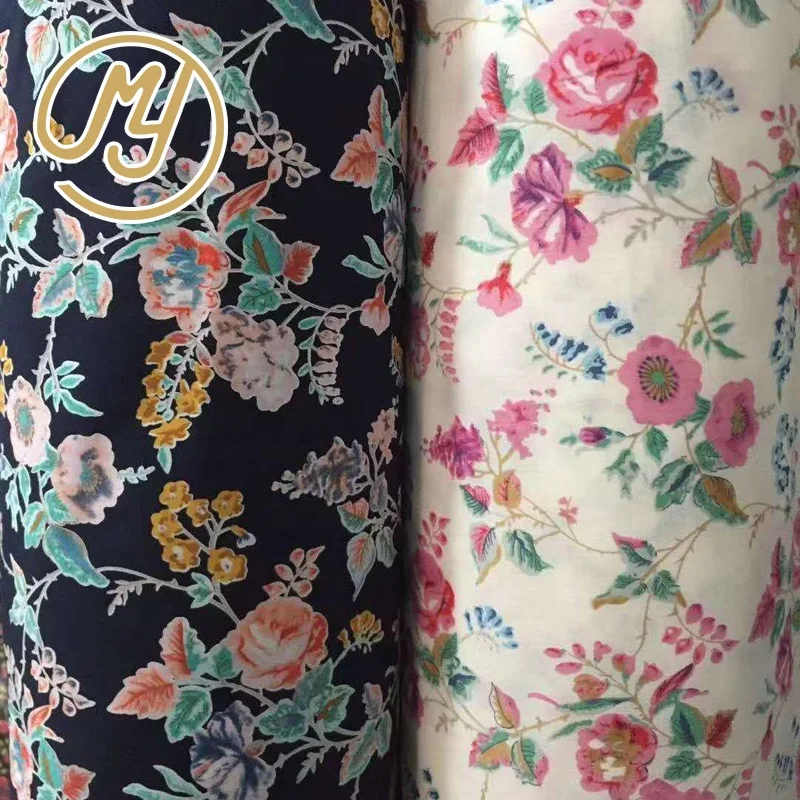 
100GSM Hot Sale Beautiful Woven Plain Printed Cotton Fabric For Dress 