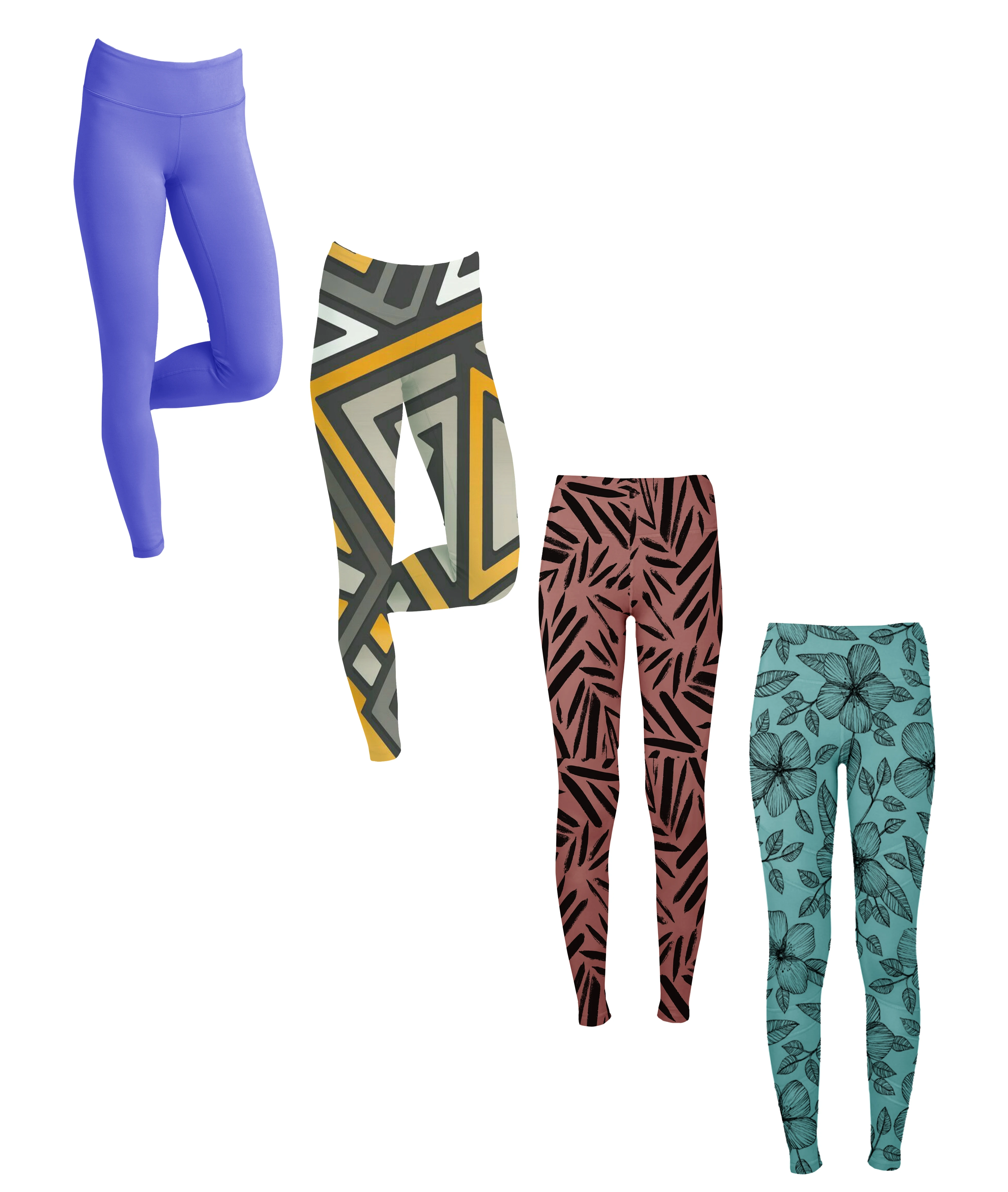 Wonderful design womens leggings with colourful printed