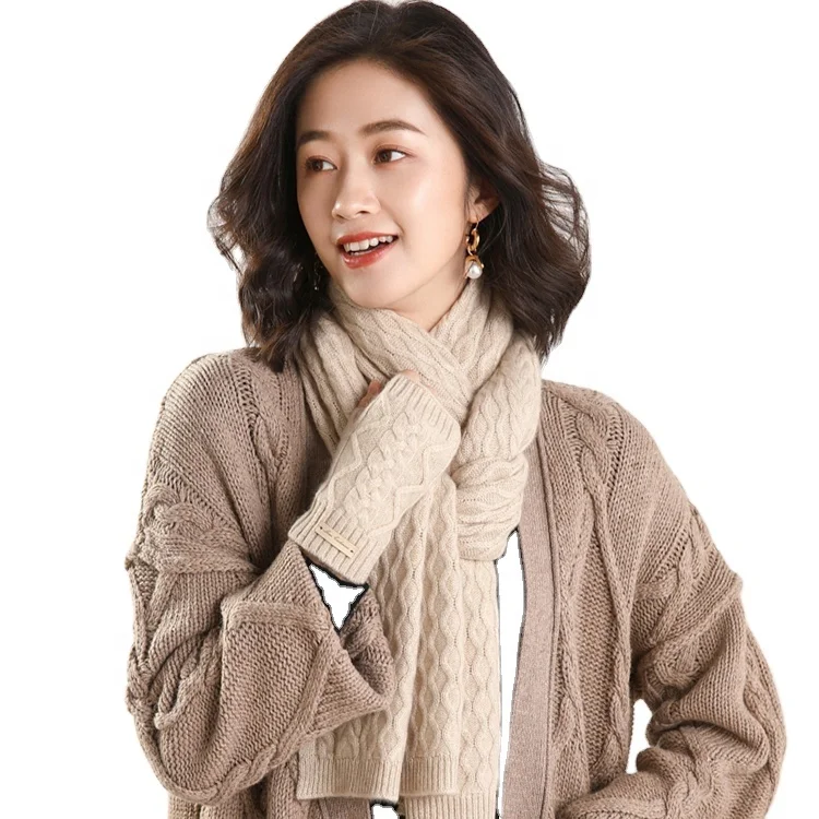 
 Женские зимние теплые высококачественные кашемировые перчатки без пальцев для дам  