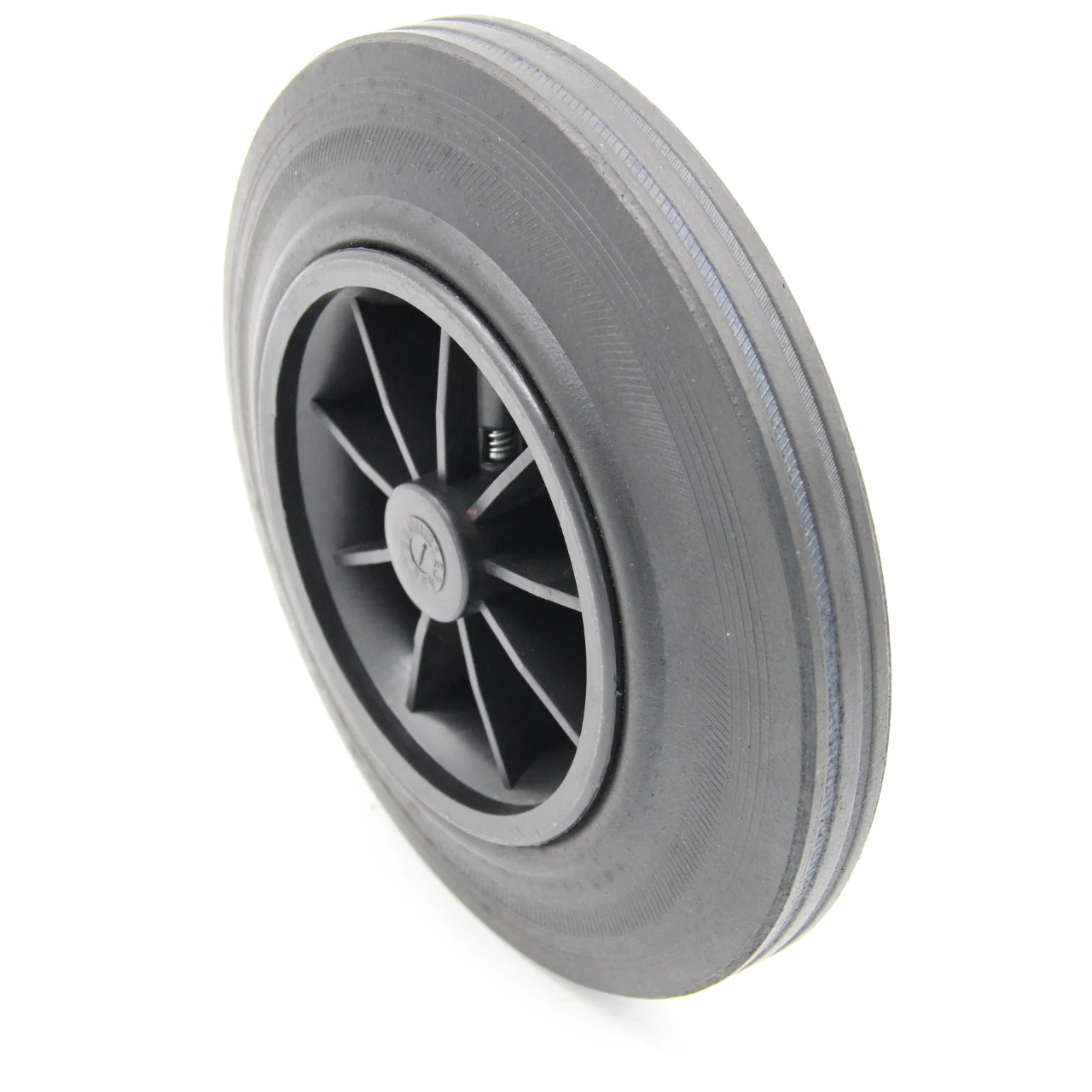 8 inch 200mm Black Rubber Gabage Can Trash Bin Wheel