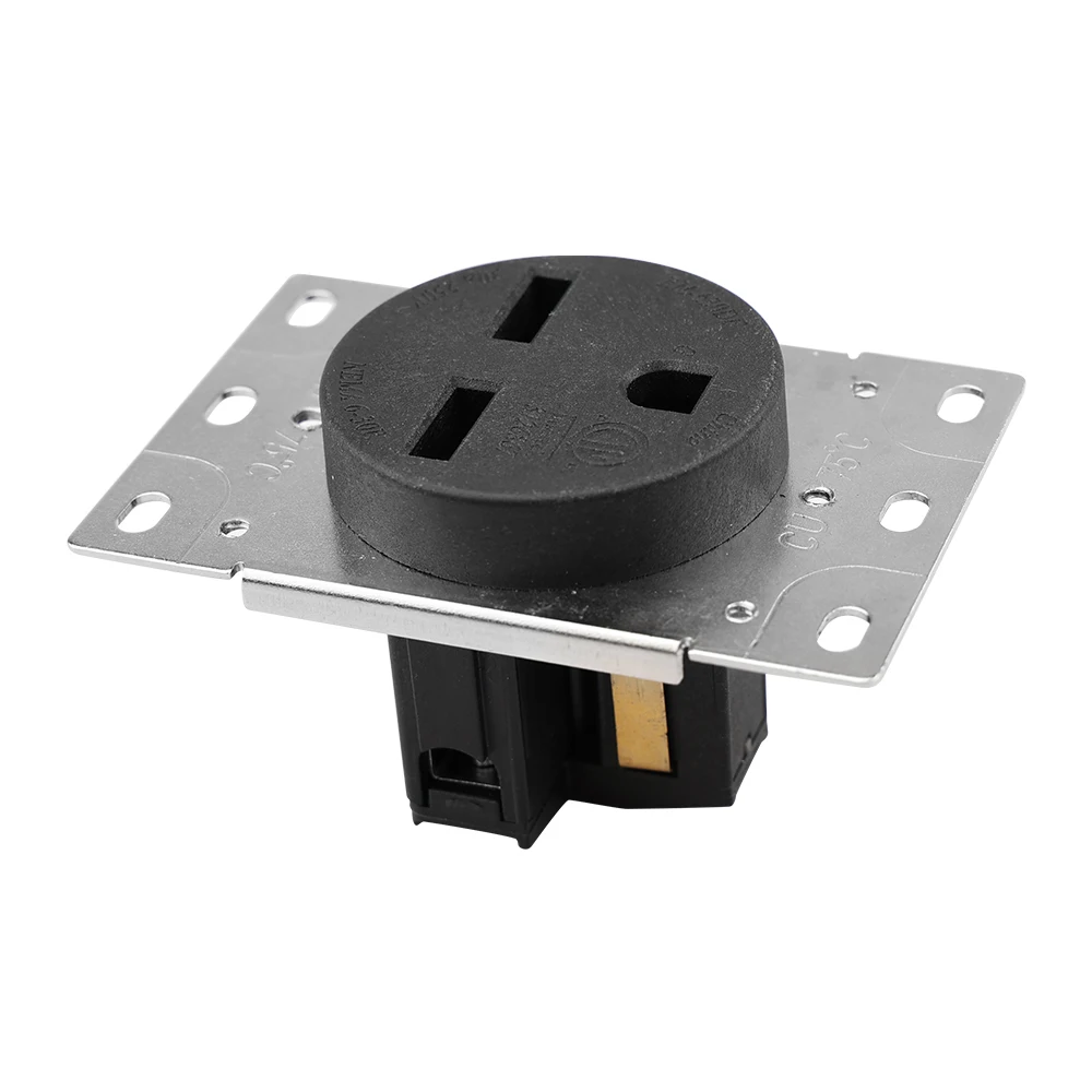 30 Amp 125/250V NEMA 6-30R Power Outlet, Heavy-Duty 30A Receptacle, for Welders, Air Conditioners, Electric Vehicles (EV)