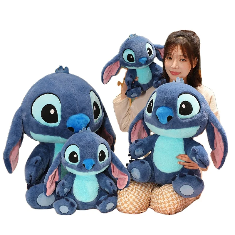 Kawaii cute Stitch Stuffed Animal Doll Soft Blue Purple Elf Plush Toys Lilo & Stitch Anime Movie Plushies Xmas Gift