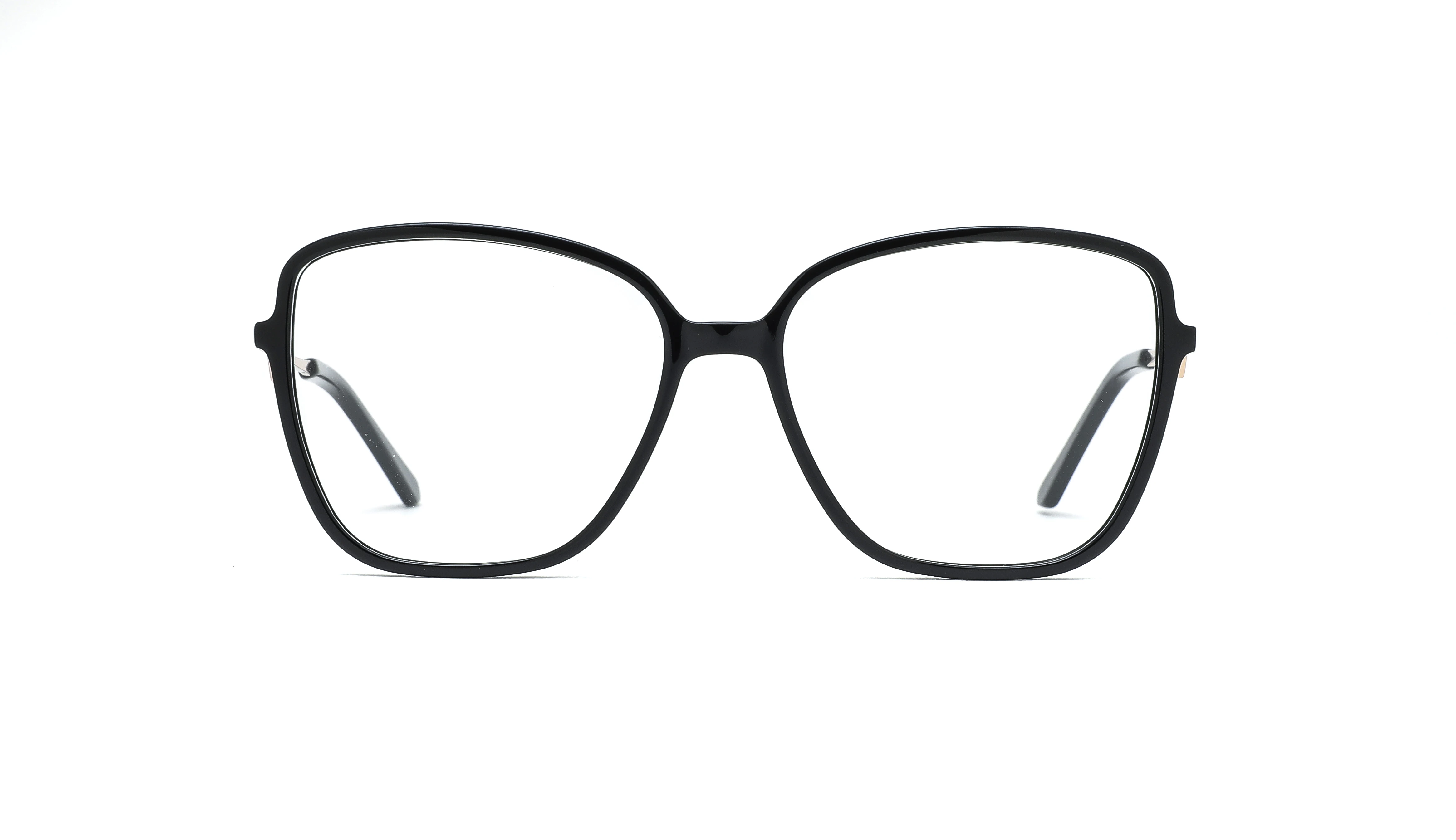 Women New Designer Optical Eyeglasses Fashion Metal  Rectangle Frames  Acetate Factory Supply  Eyeglasses