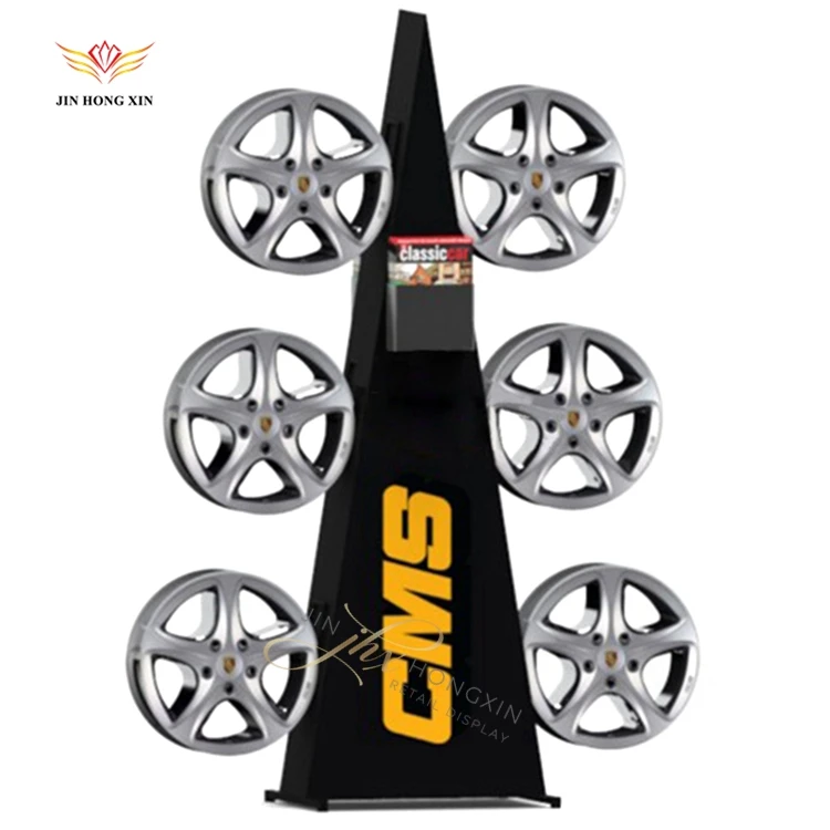 OEM ODM stackable heavy truck spare storage racking motorcycle tire and wheel display racks