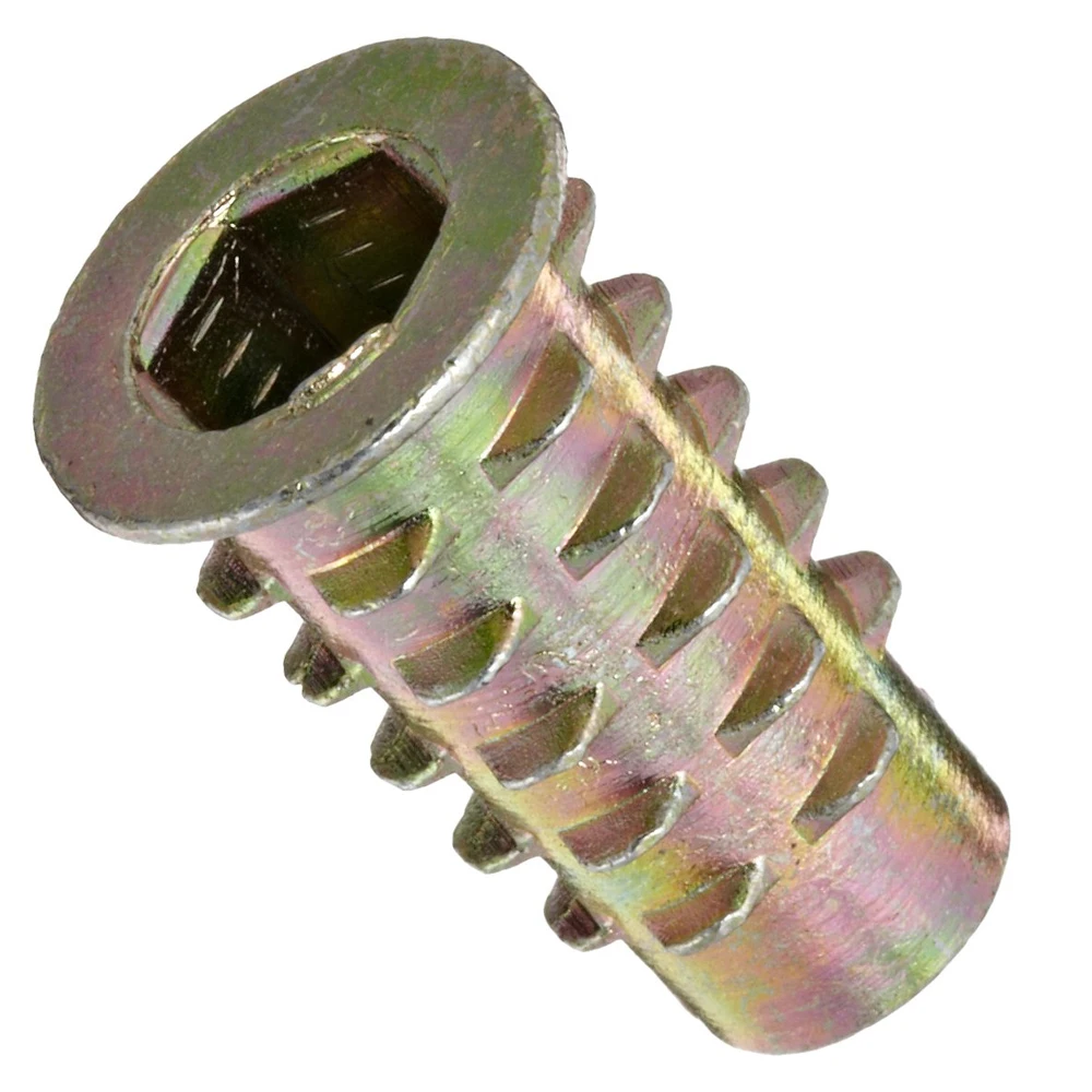 Knurling Threaded Insert Brass Insert Nut M2 M3 M4 Thread Bolt Nut For Wood Automobile & Plastic Injection