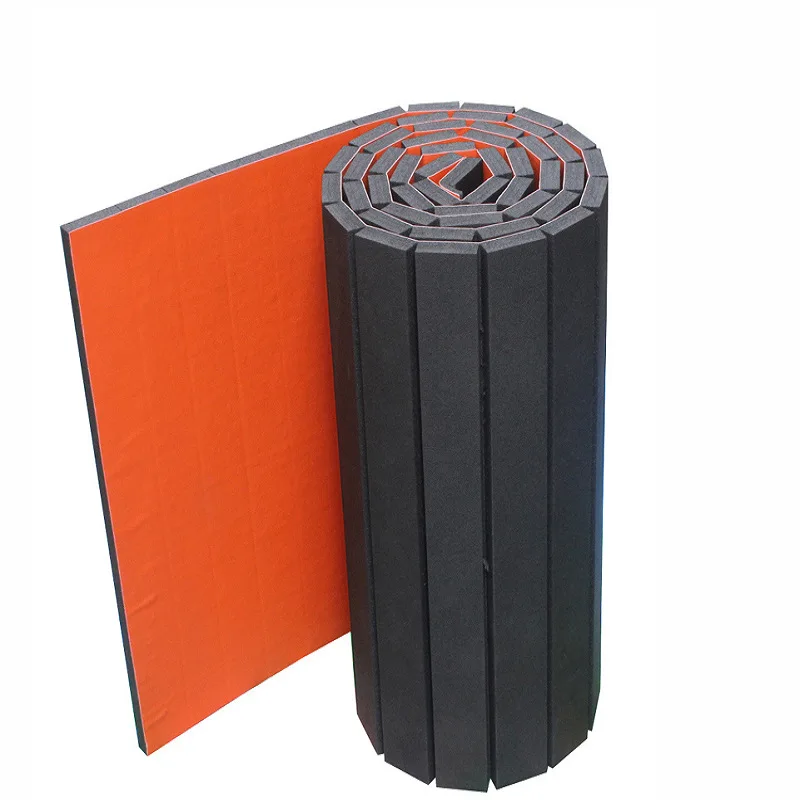 Cheap logo taekwondo jiu-jitsu mma karate bjj tatami flexi roll wrestling mat