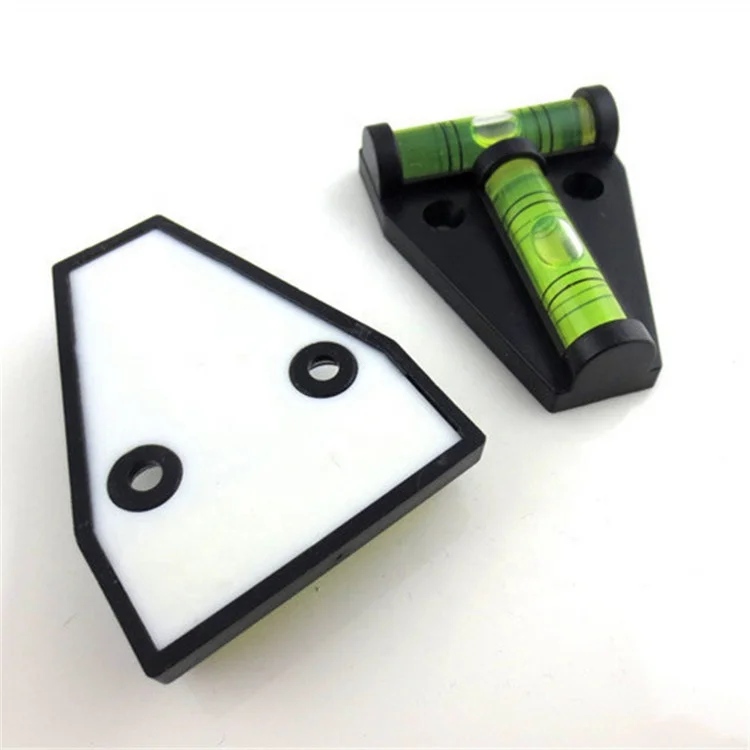 Plastic T type spirit parts bubble scope vial level spirit vial mini small level bubble with two vials