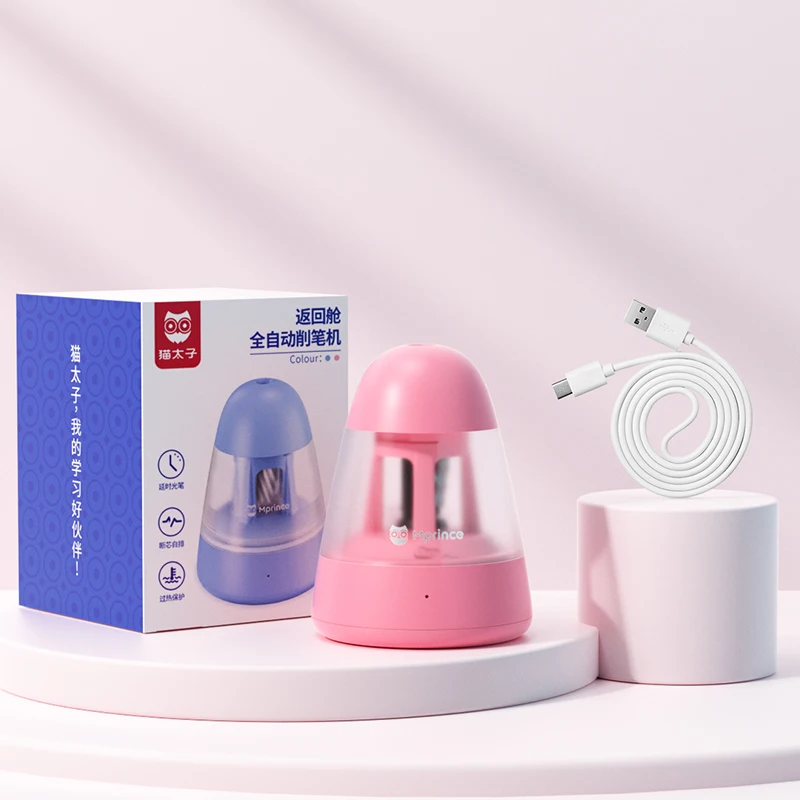 Electric Batteries Mechanical Pencil Sharpener Electronic Press Sensing Automatic Pencil Sharpener For Kid Student