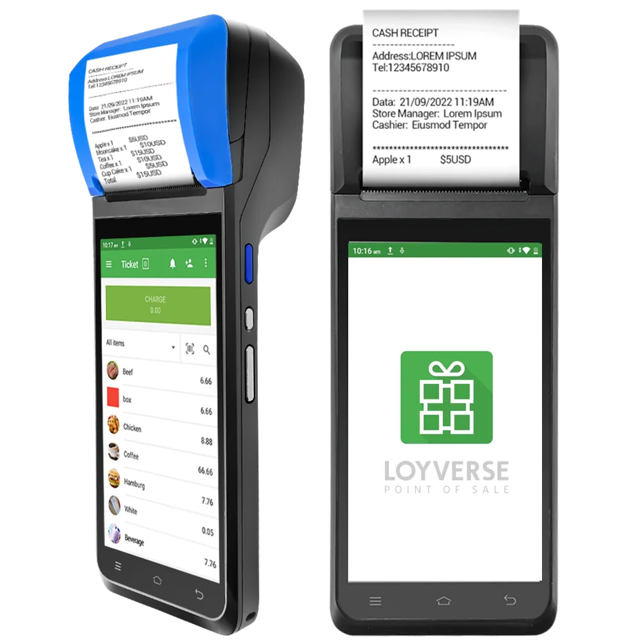 FYJ-F1 5.5' Android 12 Pos 8-Core 4G Machine Pos Terminal Smart Payment Terminal Embedded Printer Android Device