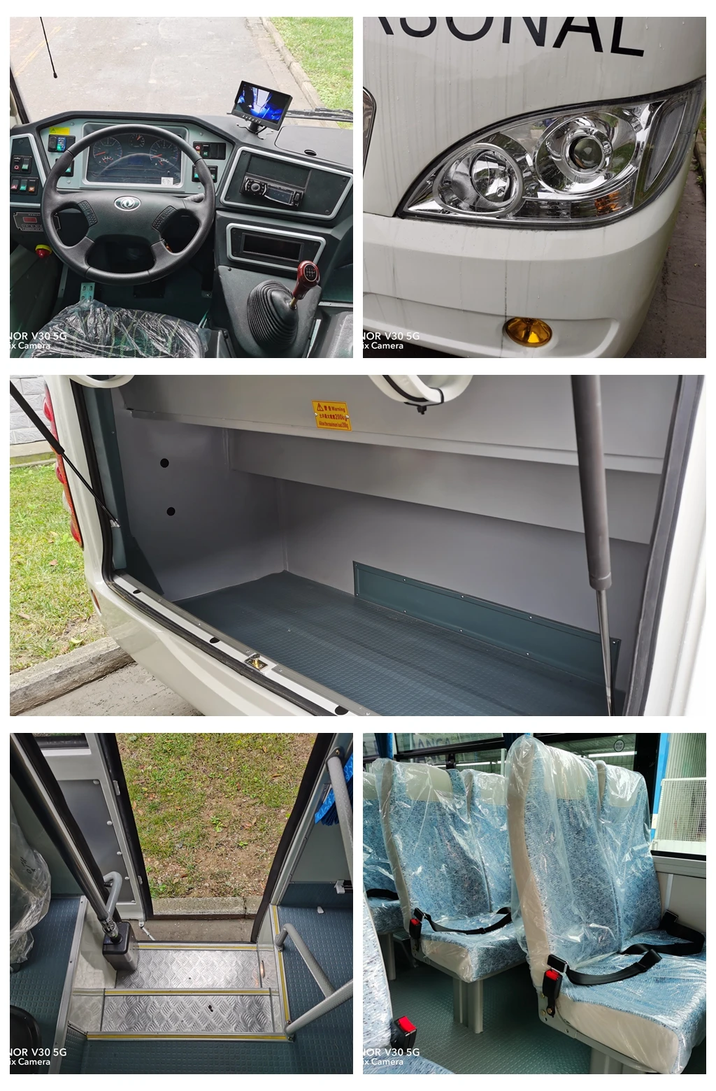 Dongfeng 7.3m public transportation bus two floors 30 seats inter city bus hot sale