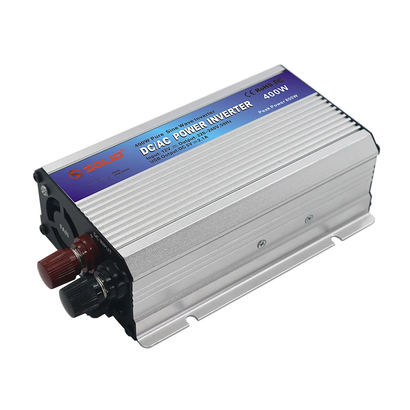 Solid Electric Off Grid 400W Pure Sine Wave Power Inverter DC 12V 24V TO AC 110V 220V 400 Watt Power inverter