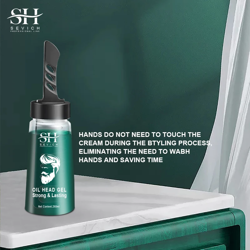 Stylish Men Strong Hold Quick Drying Setting Styling Clay Matte Hair Pomade Hair Gel With Comb