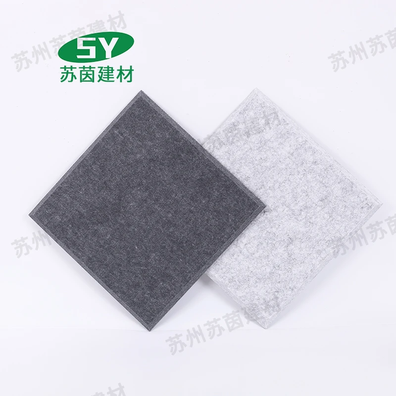 Impact Resistance Acoustic Panels Decorative Pet Felt Acoustic Panel En 13823 Certificate For Guitar Center