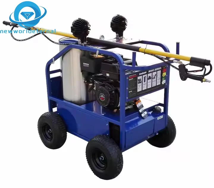 5000psi бензиновый двигатель горячей воды высокого давления Мойка с фарами