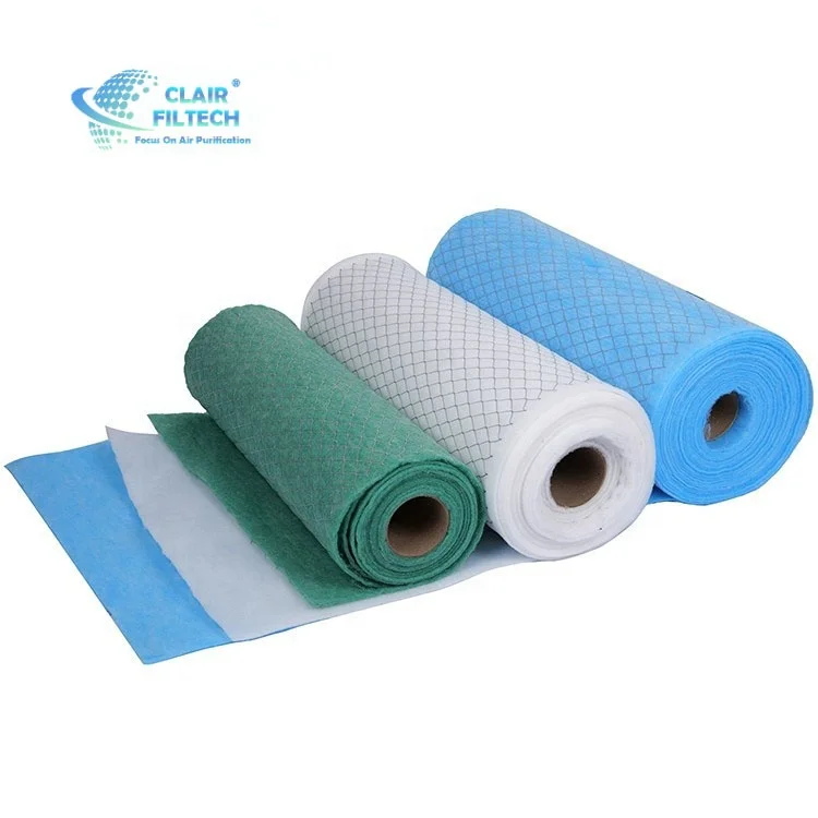 New Air Conditioning Wholesale Metal Mesh Polyester Synthetic Fibre G4 Pre Pleated Air Filter Media Roll