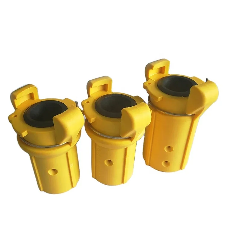 Yellow Quick Nylon Couplings for Sandblast Hose Sand Blasting Nozzle Holder for Sandblaster Machine Quick Connector